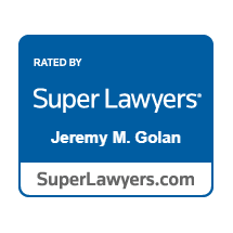 Rated by Super Lawyers Jeremy M. Golan SuperLawyers.com